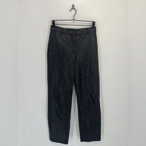 Babaton The Melina Python Snakeskin Vegan Leather High Waisted Straight Leg Pant